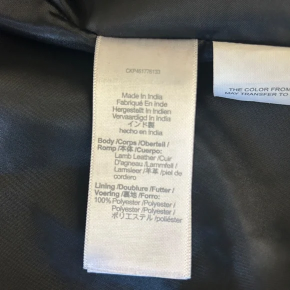 Madewell Washed Leather Motorcycle Jacket Black NEW - Picture 4 of 11